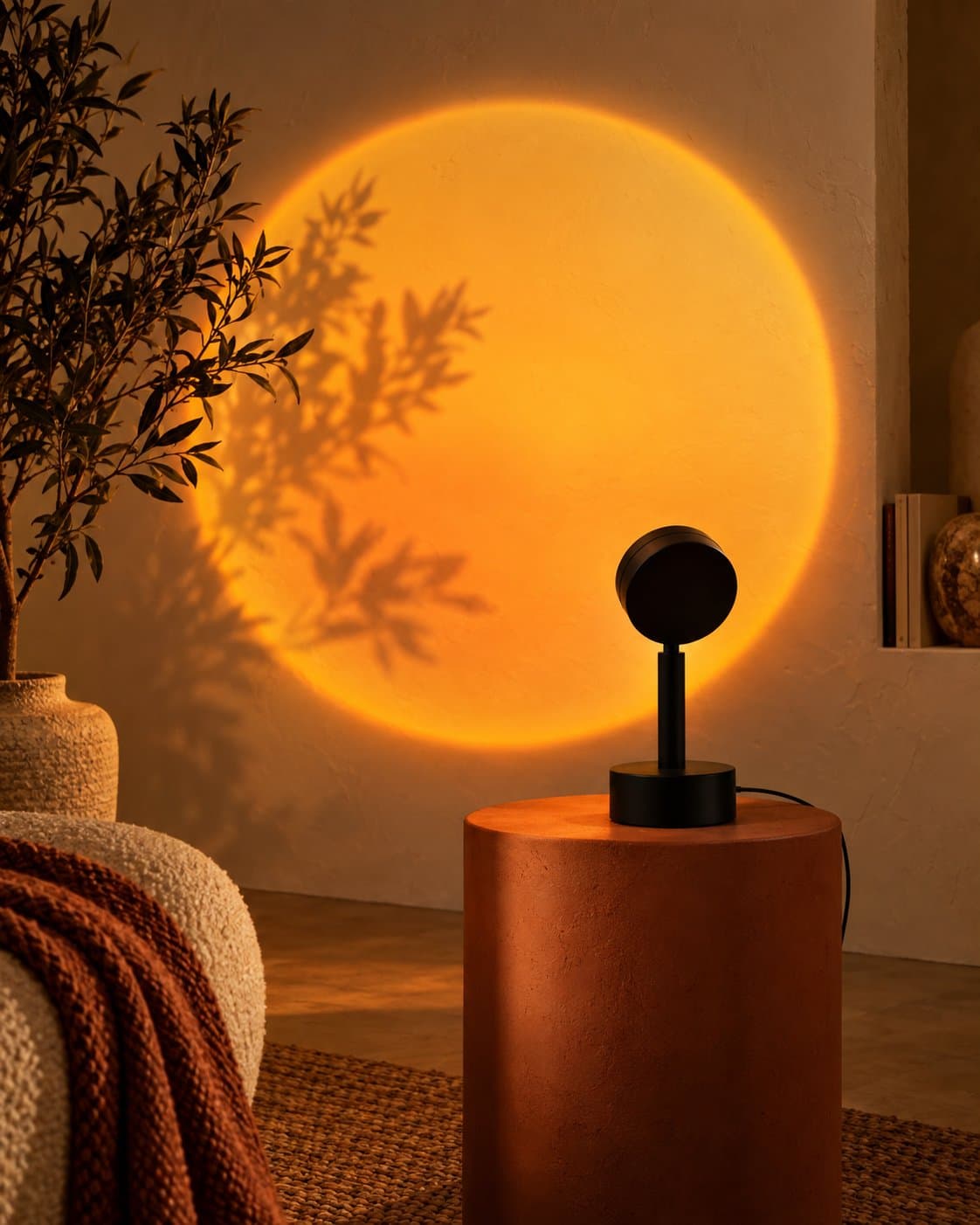 Atmospheric Halo Sunset Projection Lamp